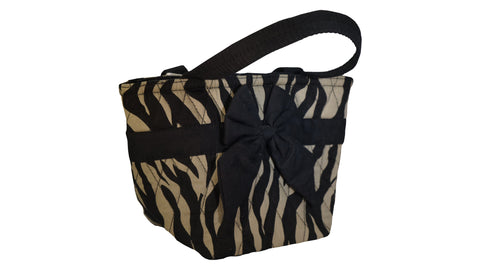 Mimi zebra pattern handbag